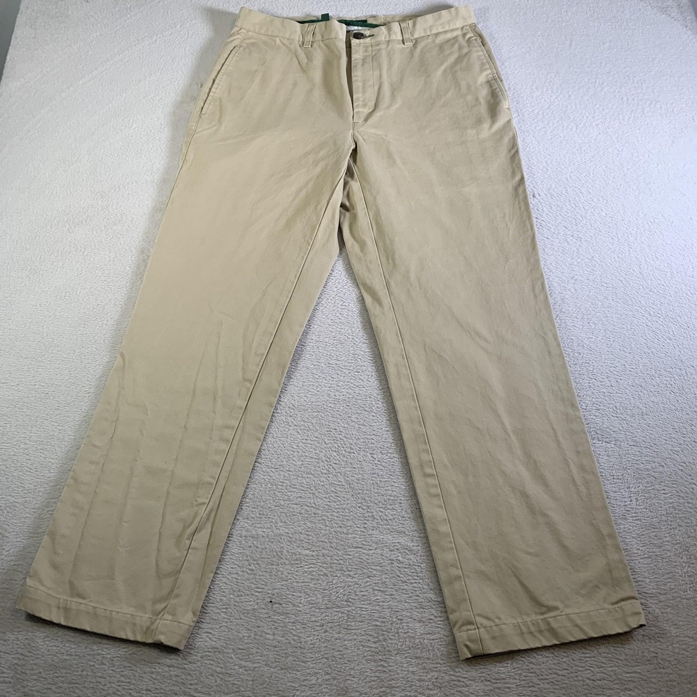 Orvis Pants Mens 34x29 Beige Chino Straight Leg‎ 100% Cotton Casual Workwear